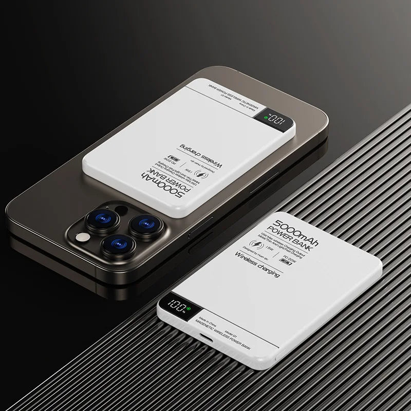 10,000mAh Magnetic MagSafe Power Bank – Fast Wireless Portable Charger for iPhone with USB-C Fast Charging
