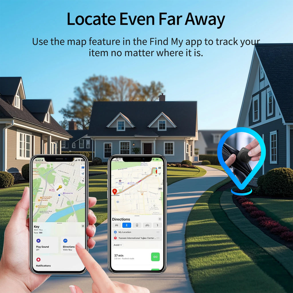 Bluetooth Pet & Item Tracker – Works with Apple Find My, Smart AirTag Alternative for Keys, Pets, Bags & Luggage (iOS Compatible)