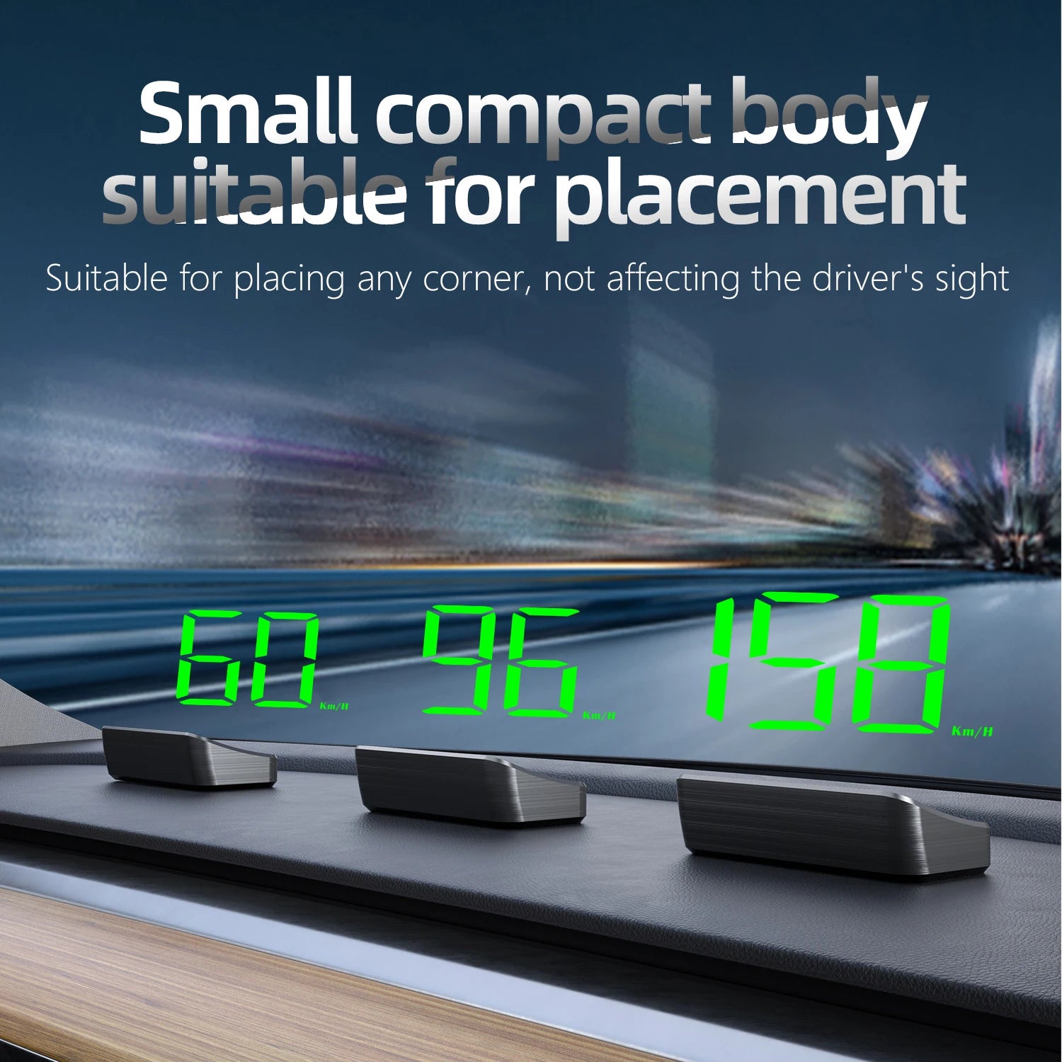 M2 HUD GPS Car Head-Up Display Windshield Display Screen Beidou + GPS Hud Meter Speed KMH Electronic Car Electronics Accessories