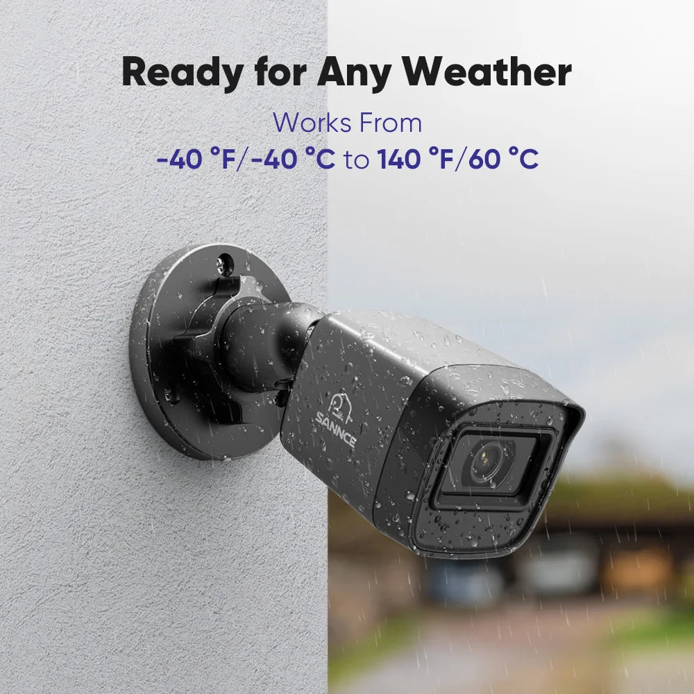 1080P HD TVI Bullet Security Cameras 2/4Pcs Outdoor Night Vision Cameras Home Surveillance Motion Detection Remote Access
