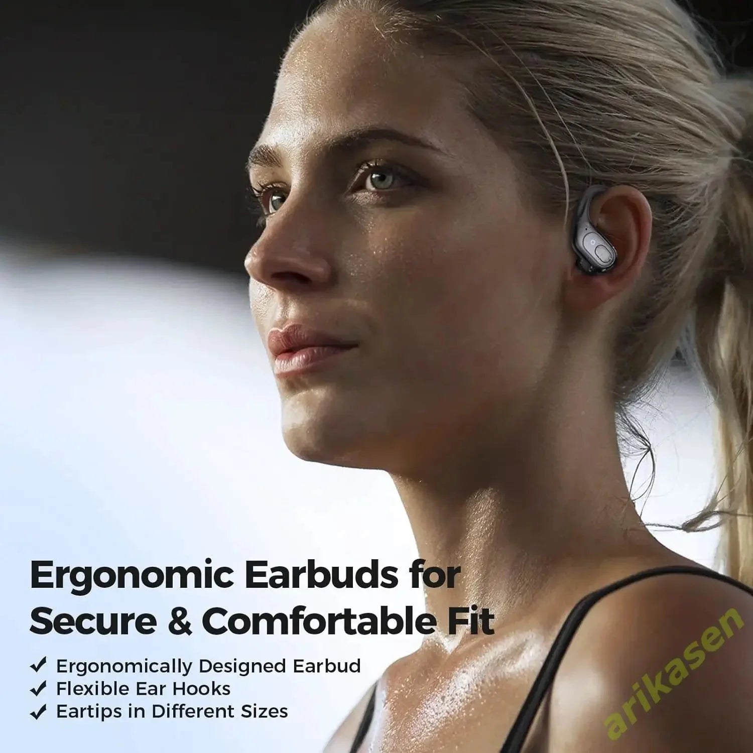 Bluetooth 5.3 Wireless Sports Earbuds with 75H Playtime