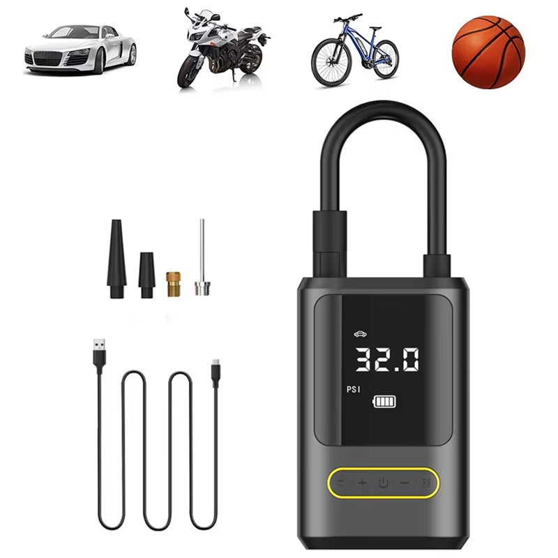 Wireless Portable Tire Inflator & Air Compressor Pump