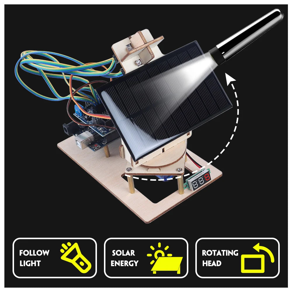 Solar Tracking Starter Kit for Arduino Programmble Best Selling DIY Electronics Kit STEM School Education Full Version Set +Code