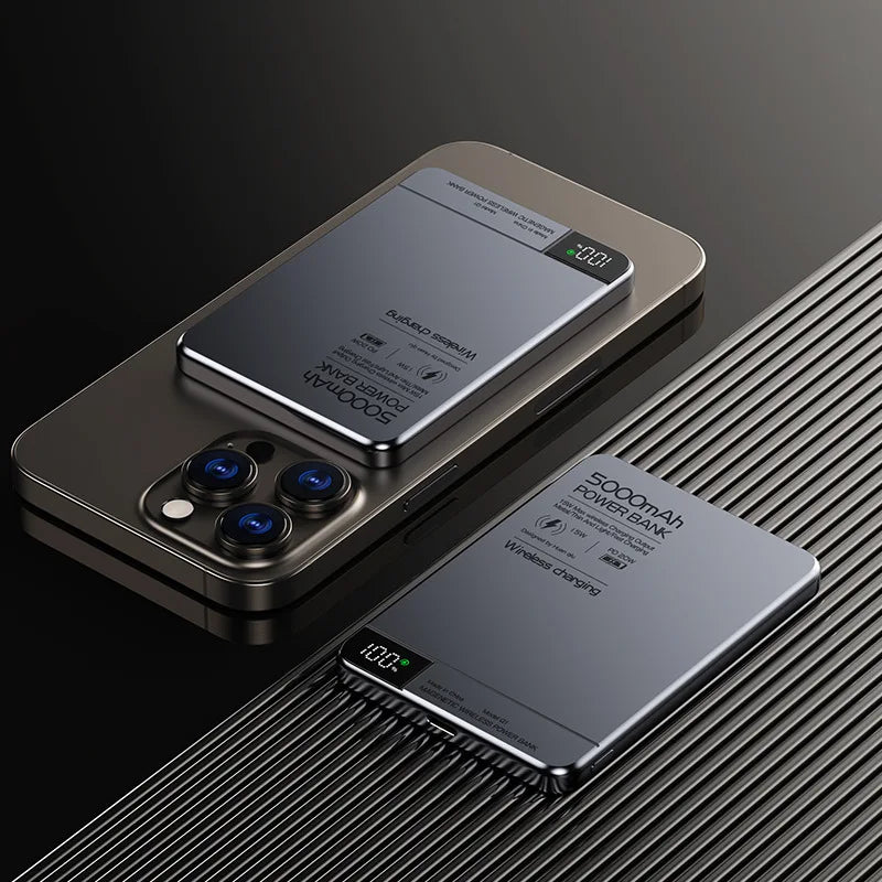 10,000mAh Magnetic MagSafe Power Bank – Fast Wireless Portable Charger for iPhone with USB-C Fast Charging