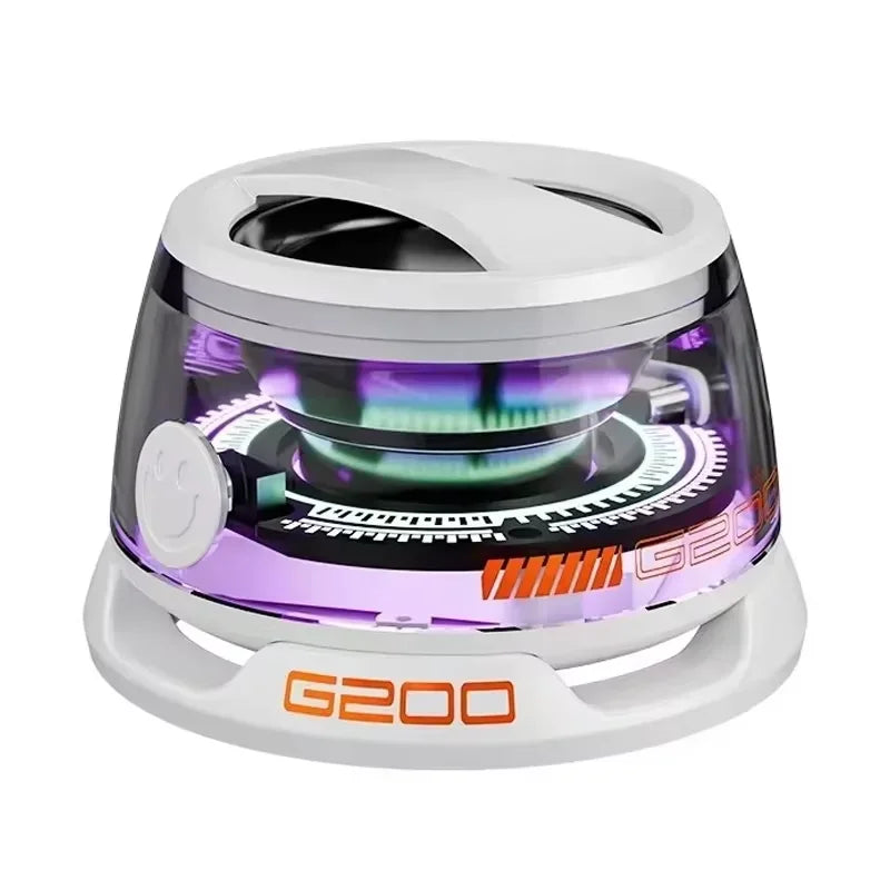 2026 G200 Magnetic Bluetooth Speaker – Bluetooth 5.3, RGB LED Lights, 7-Hour Battery, Built-in Phone Stand, Portable Mini Speaker