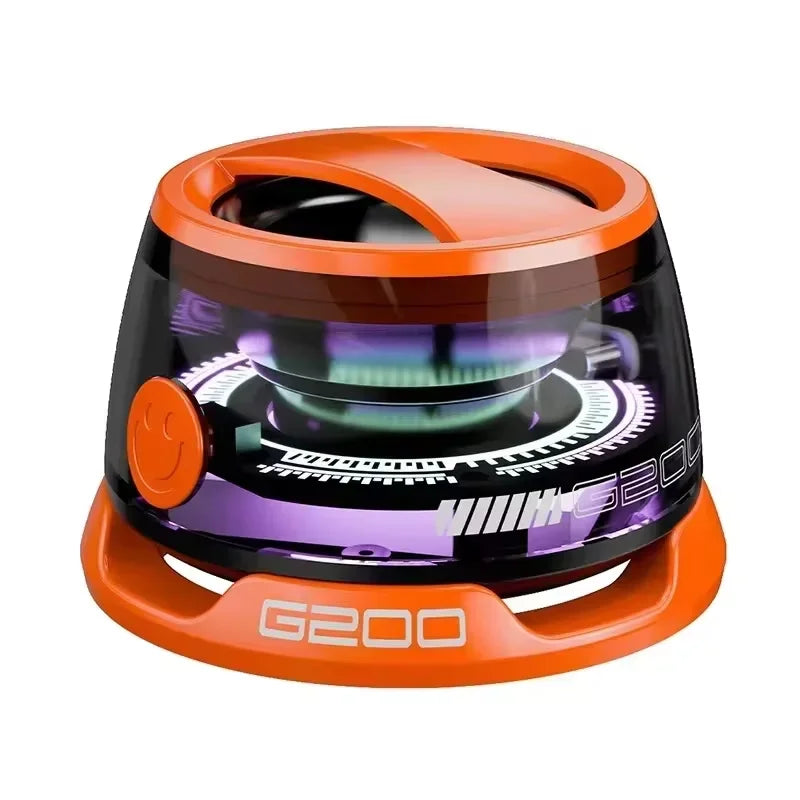 2026 G200 Magnetic Bluetooth Speaker – Bluetooth 5.3, RGB LED Lights, 7-Hour Battery, Built-in Phone Stand, Portable Mini Speaker