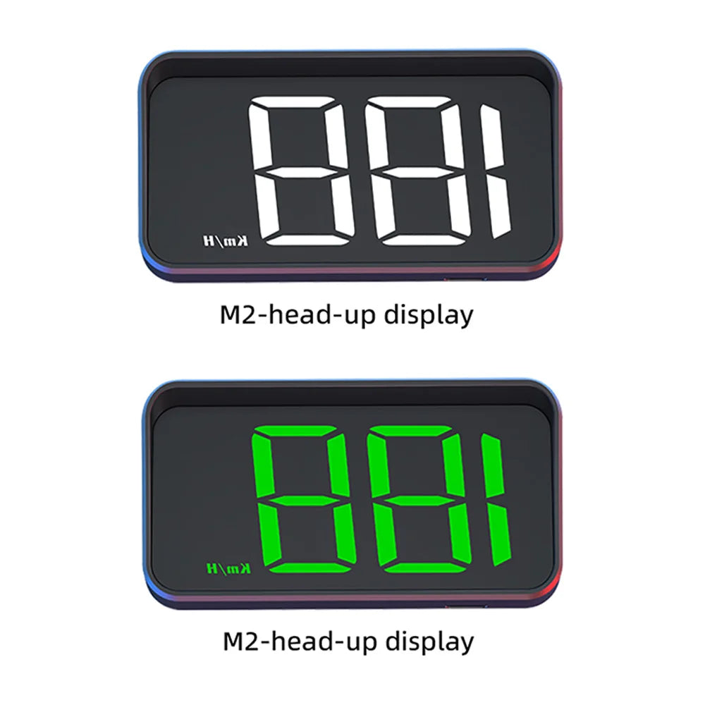 M2 HUD GPS Car Head-Up Display Windshield Display Screen Beidou + GPS Hud Meter Speed KMH Electronic Car Electronics Accessories