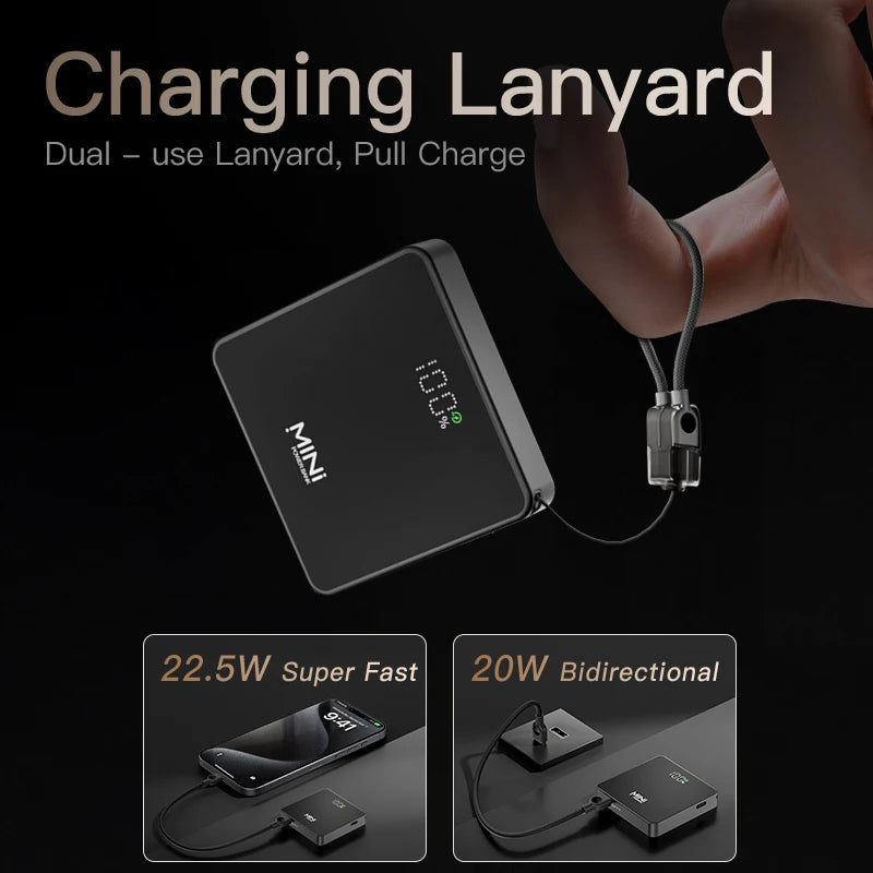 Original 10,000mAh Magnetic MagSafe Power Bank – Ultra-Slim Wireless Portable Charger for iPhone 17, 16, 15, 14 & 13