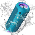 Portable Bluetooth Speaker with Bass Boost – 24W HD Sound, IPX7 Waterproof, RGB Lights, 30-Hour Playtime, TF Card & AUX Support