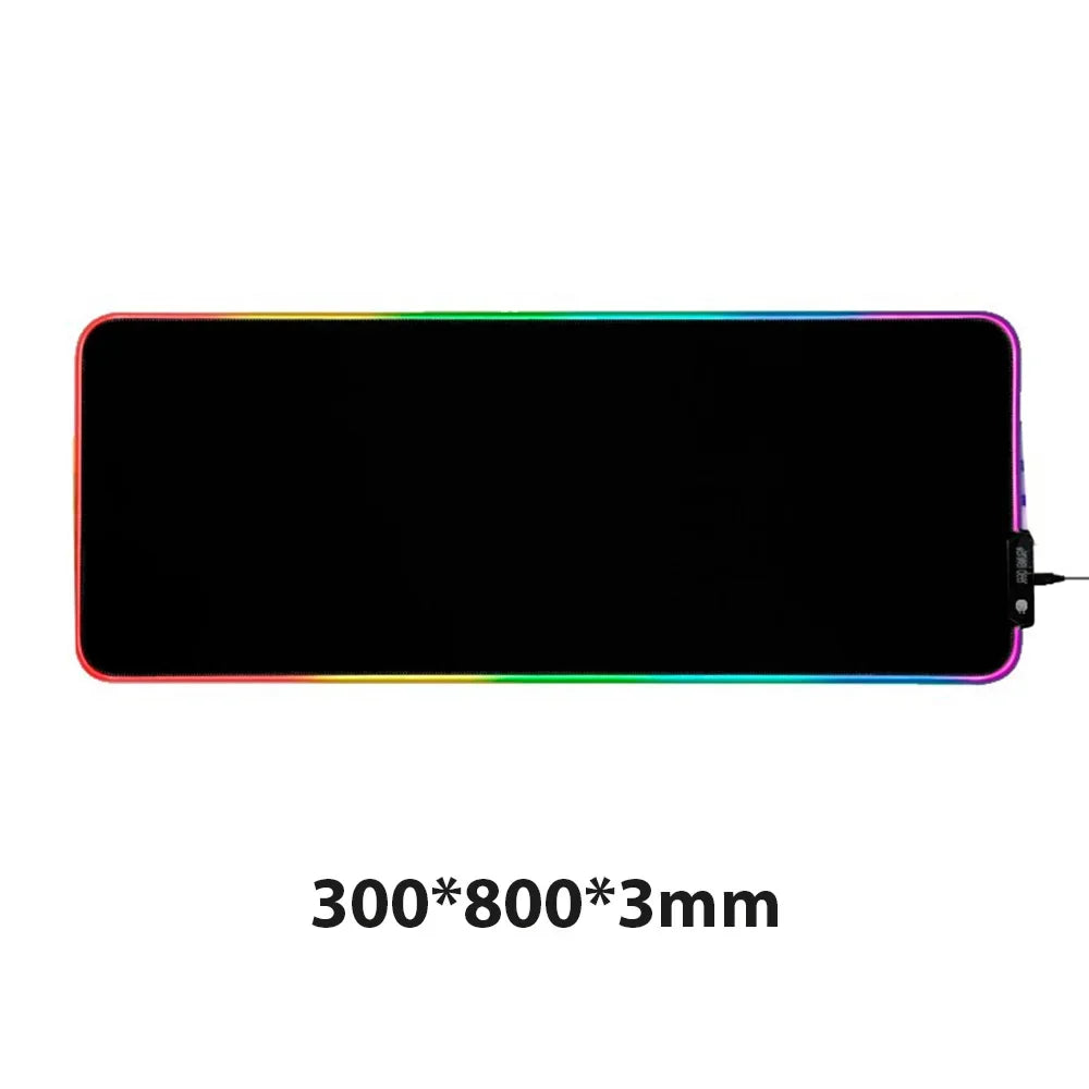 Large RGB Gaming Mouse Pad – LED Extended Desk Mat for Mechanical Keyboard & Mouse, Non-Slip XXL Gamer Mouse Pad
