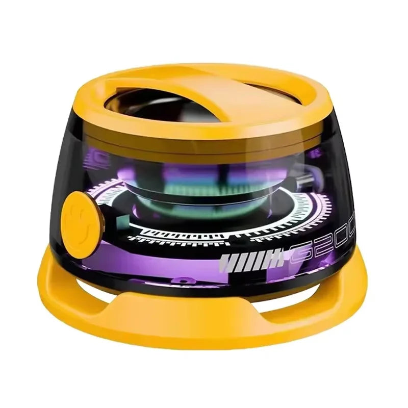 2026 G200 Magnetic Bluetooth Speaker – Bluetooth 5.3, RGB LED Lights, 7-Hour Battery, Built-in Phone Stand, Portable Mini Speaker