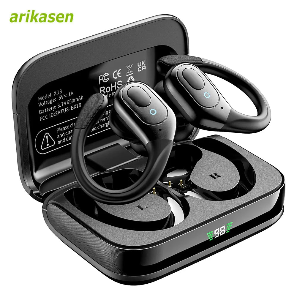 Bluetooth 5.3 Wireless Sports Earbuds with 75H Playtime