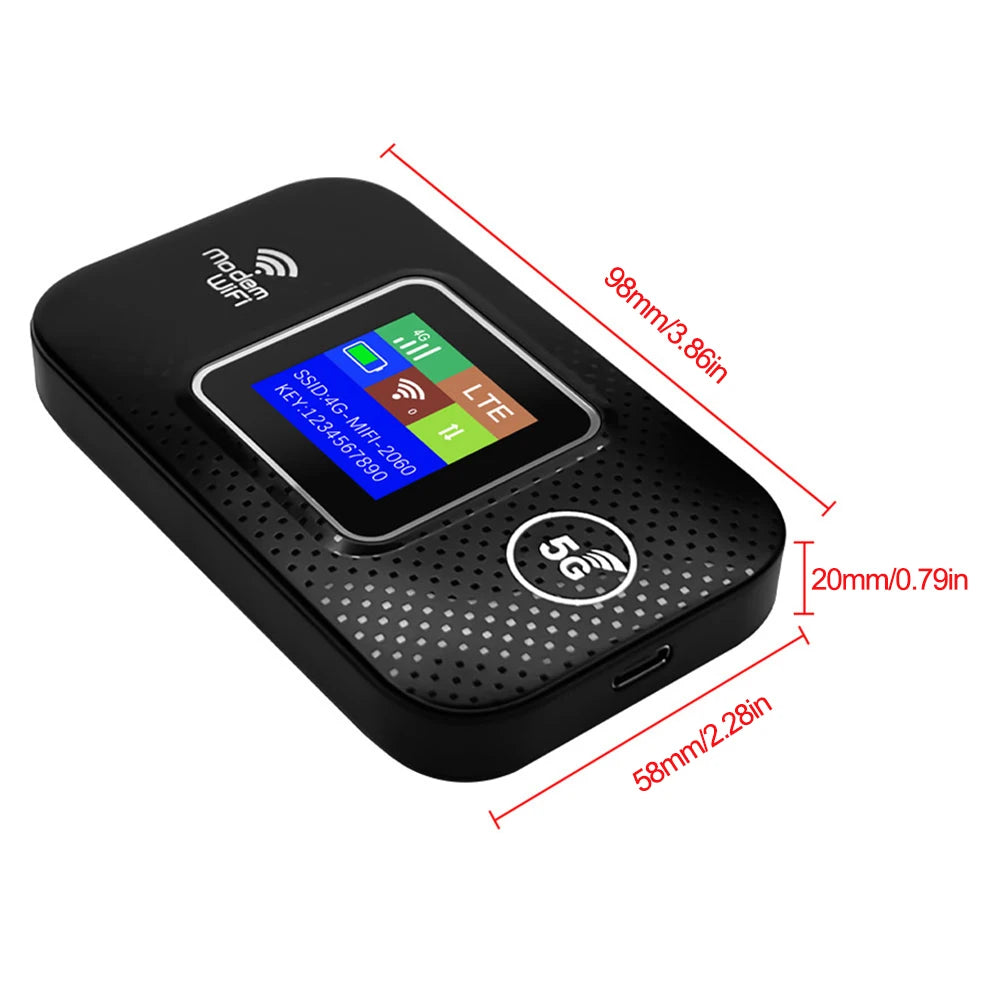 M9S 4G LTE Portable Mobile WiFi Hotspot – 150Mbps Pocket Router with SIM Card Slot, 3000mAh Battery & Connects Up to 10 Devices