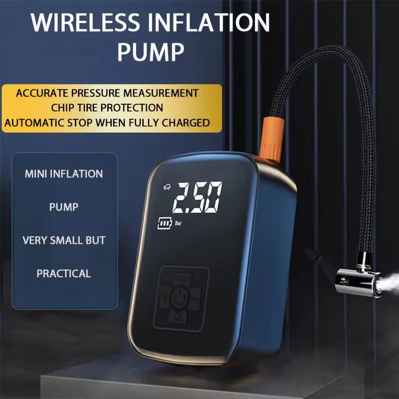 Wireless Portable Tire Inflator & Air Compressor Pump