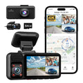F17 4K Dash Cam – Triple Car Camera with Built-in GPS, 5.8GHz WiFi, IR Night Vision, WDR & DVR Recording