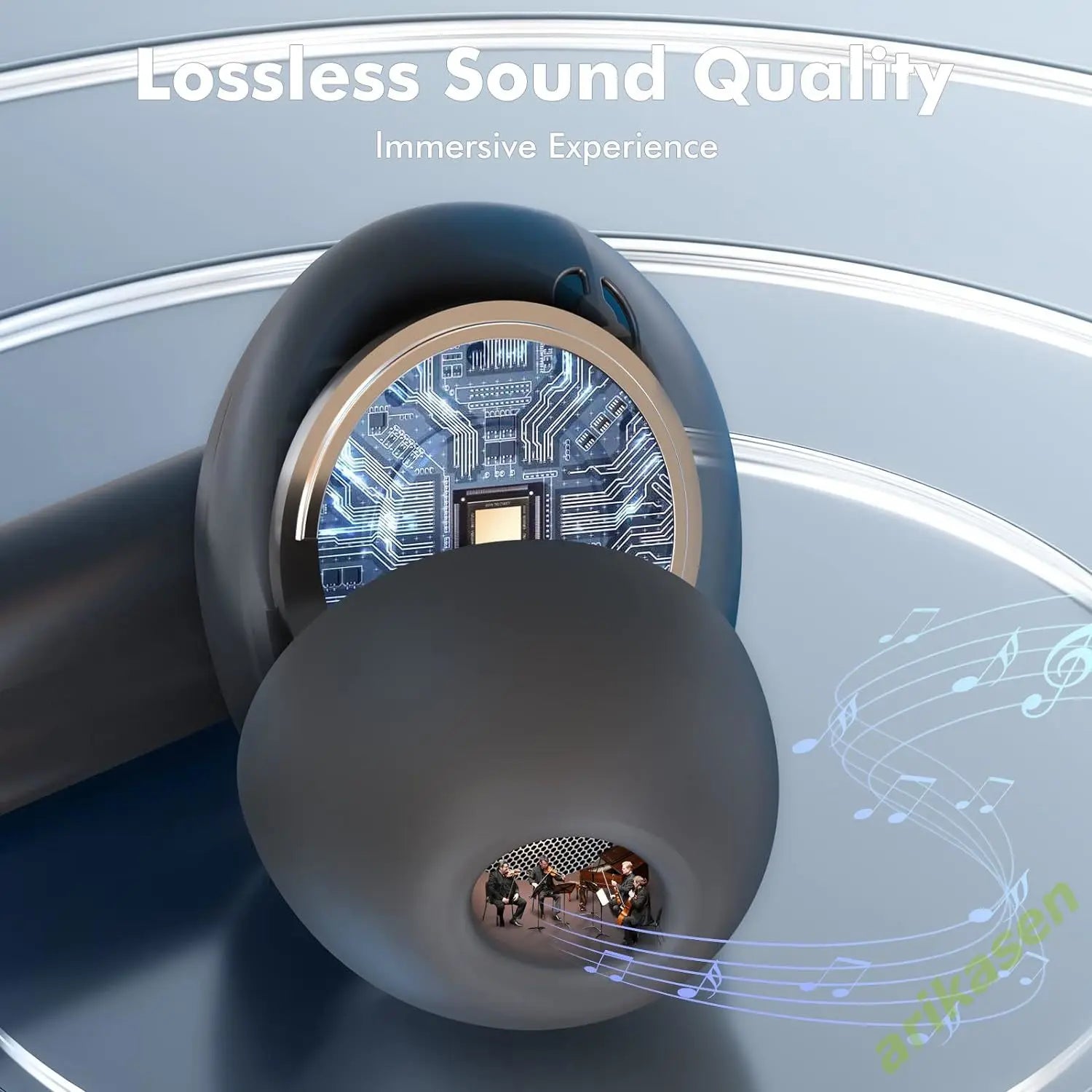 Bluetooth 5.3 Wireless Earbuds with Noise Cancellation & 50H Battery