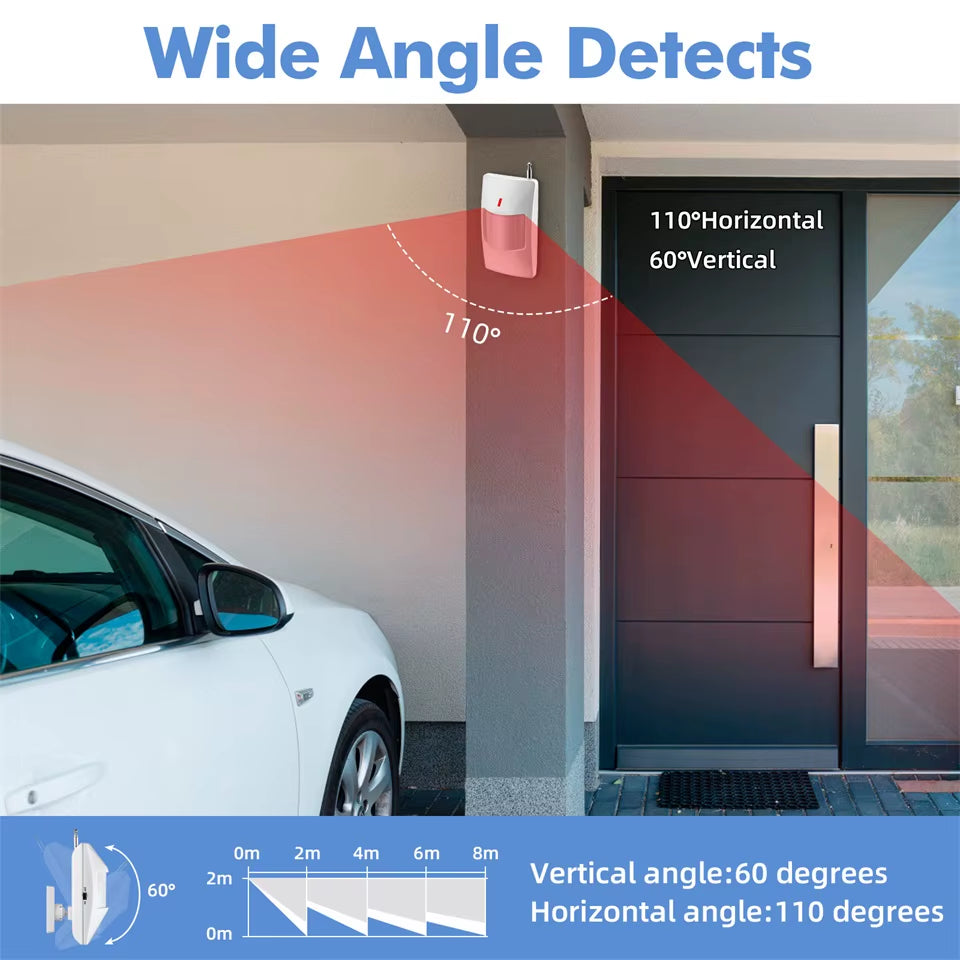 Tuya Smart WiFi Home Security Alarm System – 120dB Wireless Siren with Door & Window Sensor, Smart App Control