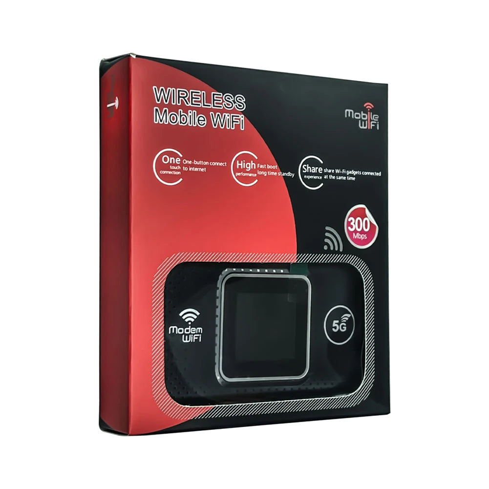 M9S 4G LTE Portable Mobile WiFi Hotspot – 150Mbps Pocket Router with SIM Card Slot, 3000mAh Battery & Connects Up to 10 Devices