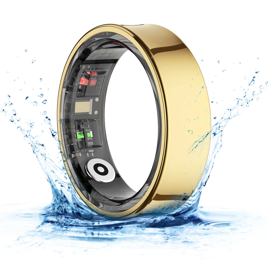 Smart Fitness Ring with Sleep & Temperature Tracking