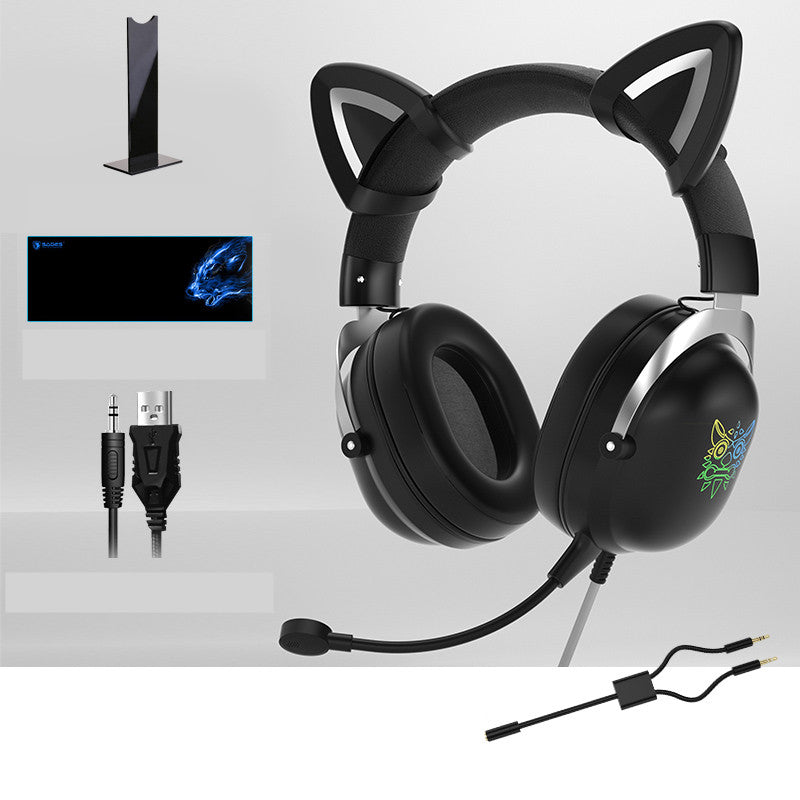 Head-Mounted Gaming Gaming  Wired Computer Headset
