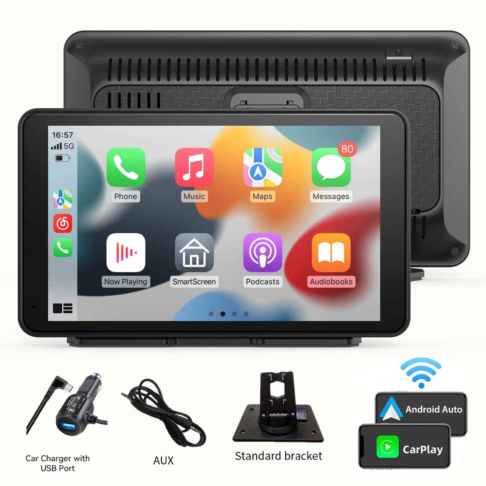 7" Wireless CarPlay & Android Auto Touchscreen