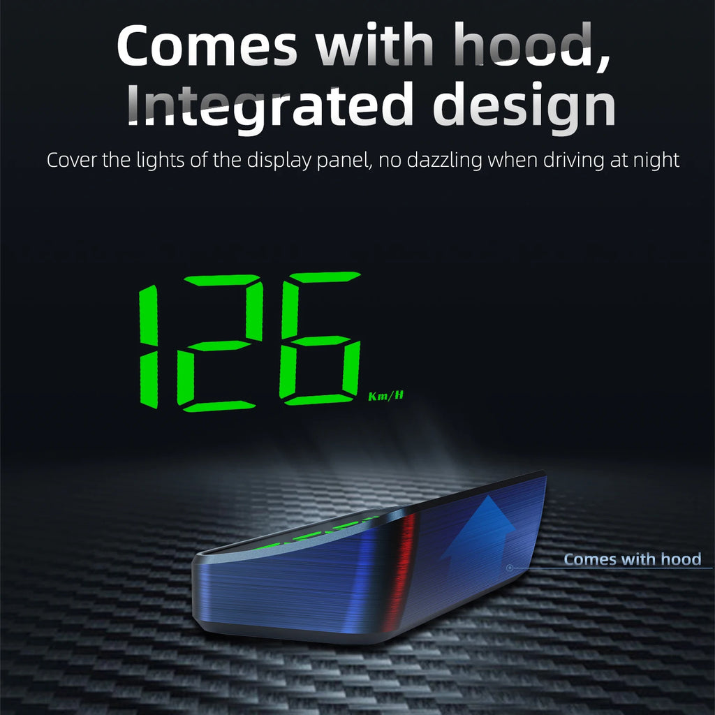 M2 HUD GPS Car Head-Up Display Windshield Display Screen Beidou + GPS Hud Meter Speed KMH Electronic Car Electronics Accessories