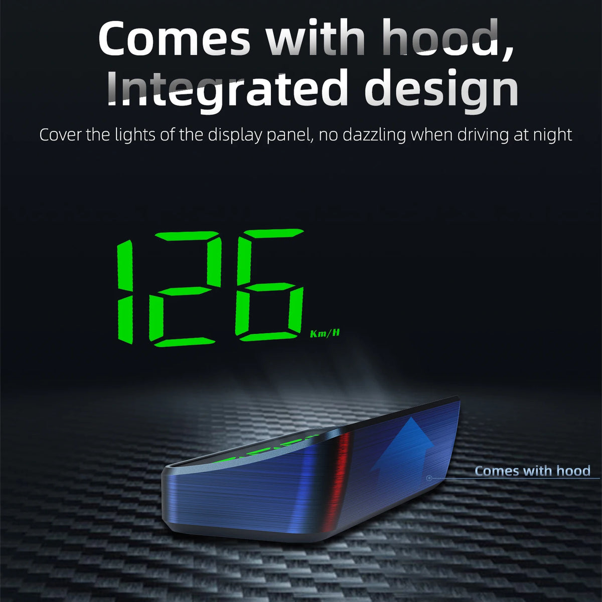 M2 HUD GPS Car Head-Up Display Windshield Display Screen Beidou + GPS Hud Meter Speed KMH Electronic Car Electronics Accessories