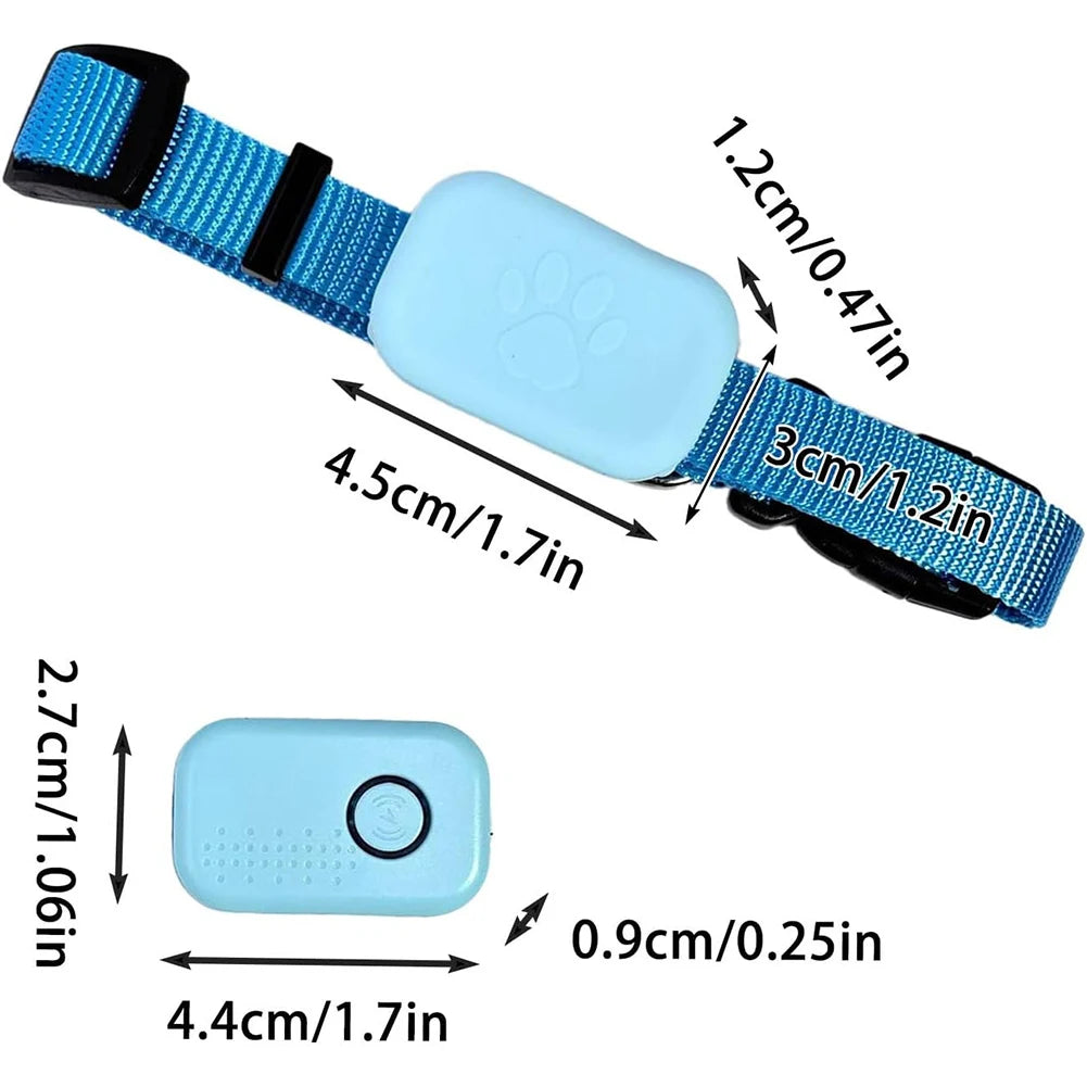 Smart Pet GPS Tracker with Adjustable Collar – Real-Time Locator for Dogs & Cats