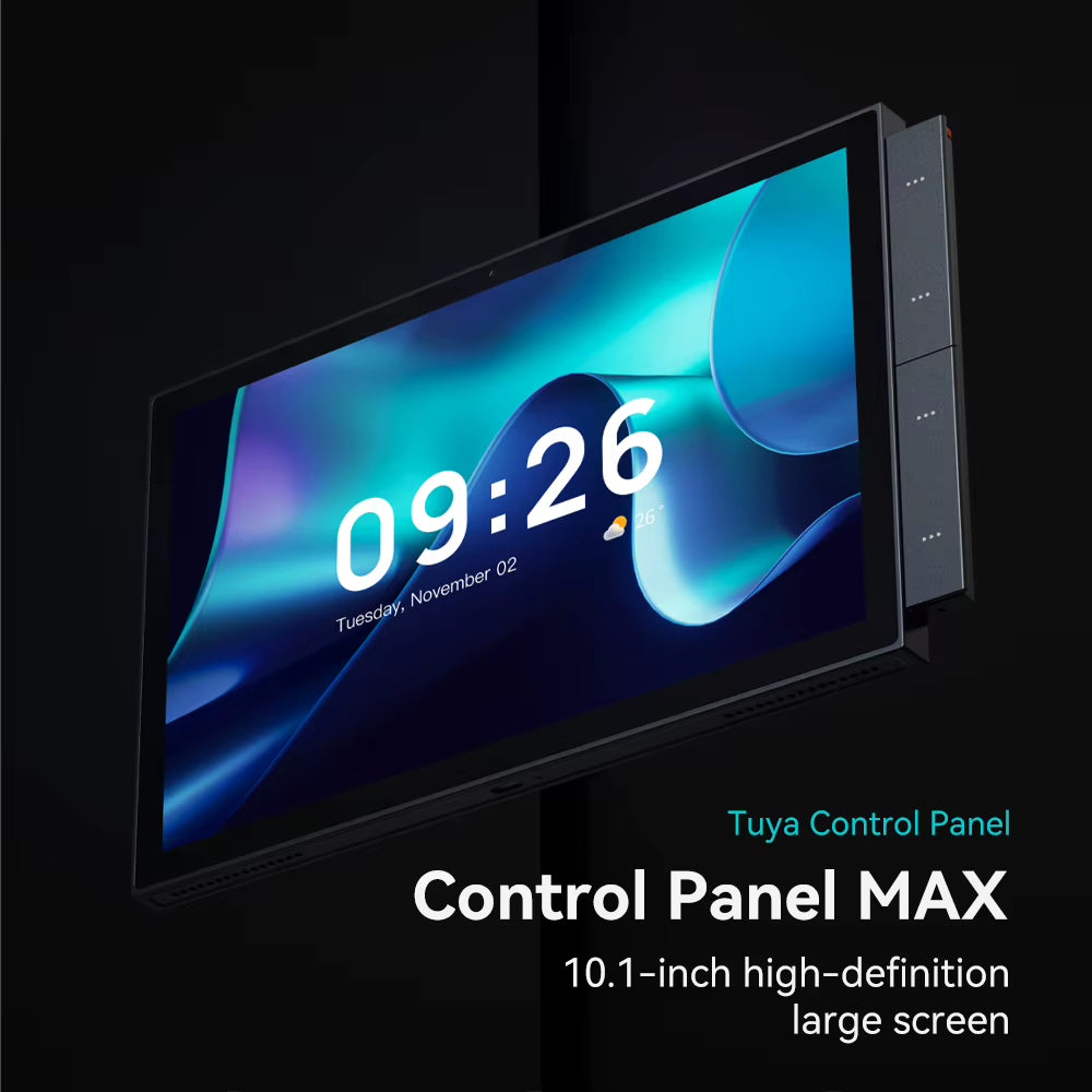10-Inch Smart Home Control Panel with Zigbee Gateway & 2-Gang Switch