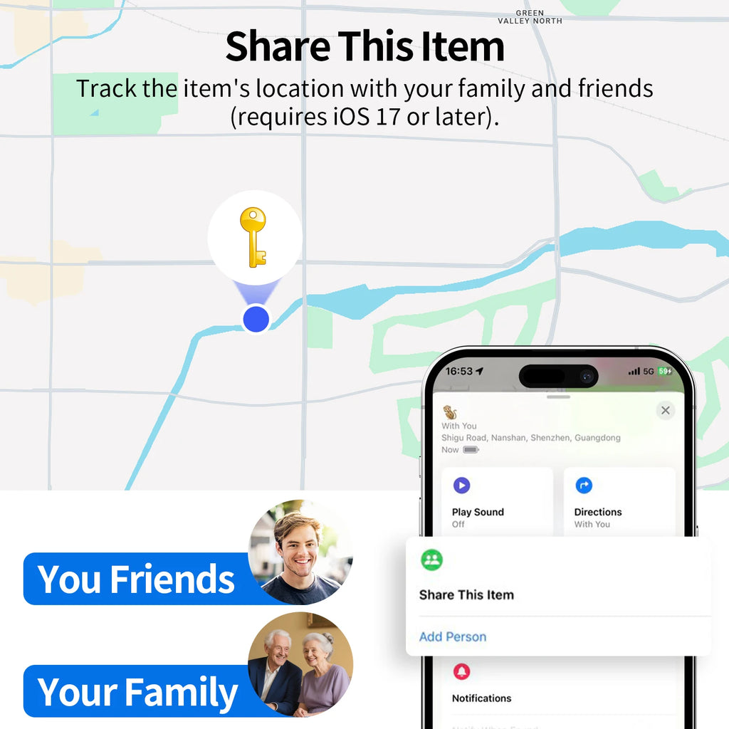 Bluetooth Pet & Item Tracker – Works with Apple Find My, Smart AirTag Alternative for Keys, Pets, Bags & Luggage (iOS Compatible)