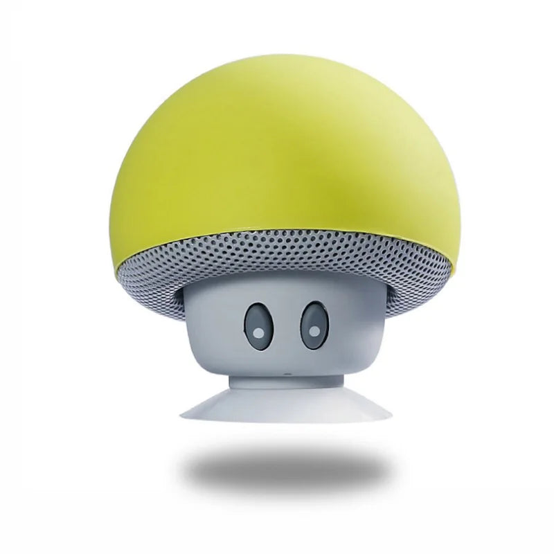 Mini Mushroom Bluetooth Speaker – Portable Wireless Sound Box with Suction Cup Phone Holder, Cute Gift for Girls & Kids