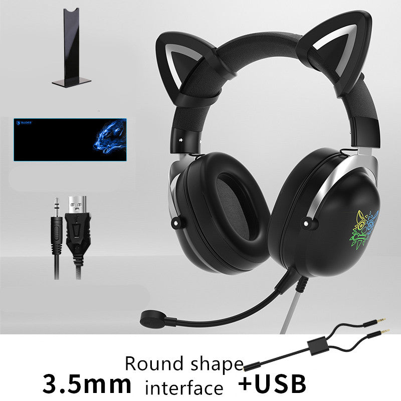 Head-Mounted Gaming Gaming  Wired Computer Headset