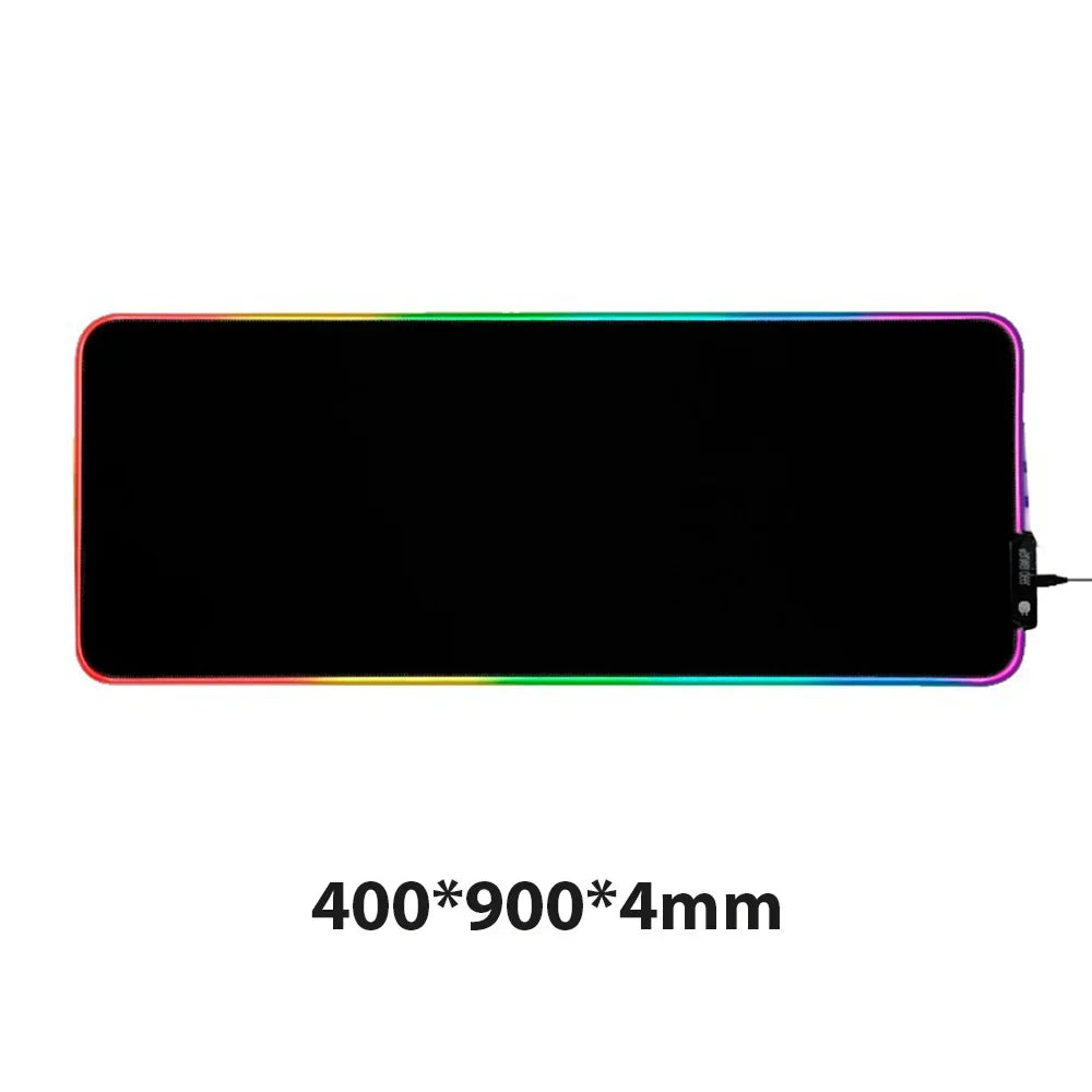 Large RGB Gaming Mouse Pad – LED Extended Desk Mat for Mechanical Keyboard & Mouse, Non-Slip XXL Gamer Mouse Pad
