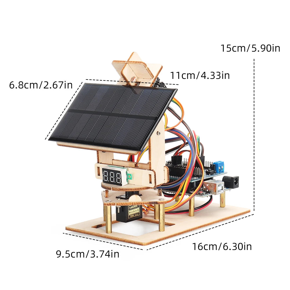 Solar Tracking Starter Kit for Arduino Programmble Best Selling DIY Electronics Kit STEM School Education Full Version Set +Code