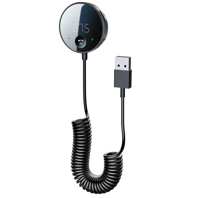 Extractme Bluetooth 5.0 Car Audio Transmitter Wireless Bluetooth FM Transmitter AUX Audio Receiver MP3 Player Car Kit Handsfree